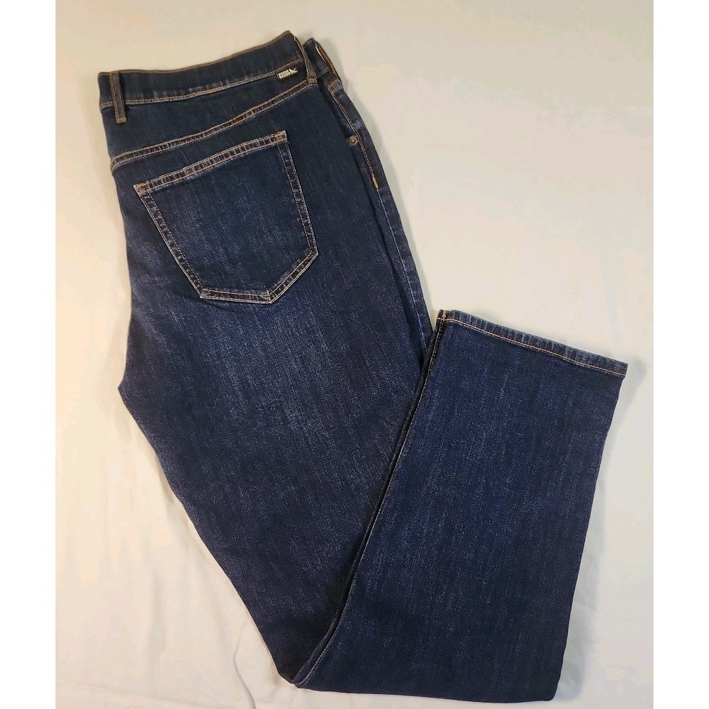 Eddie Bauer Size 16 Dark Wash Mid Rise Slim Fit Boyfriend Style Jean